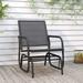 Gecheer Garden Glider Chair Black 24 x29.9 x34.3 Textilene&Steel