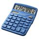 Hesroicy Desktop Calculator - Battery/Solar Power Sensitive Button Anti-slip Base Oblique Perspective High Clearly Accounting Financial Tool 12 Digits Large Screen Electronic Calculator