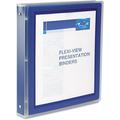 ZQRPCA Flexi-View Round Ring View Binder BNDR FLEXI-VIEW 1 NVY 33250 (Pack of20)