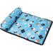 Cooling Mat Pad for Dogs Cats Ice Silk Mat Cooling Blanket Cushion for Kennel/Sofa/Bed/Floor/Car Seats Summer Cooling Pet Seats Cat Blue