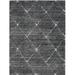 Sophie Talas Trellis Area Rug in Grey and Cream