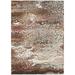 Karina Brown Contemporary Artistic Color Splash 8â€™ x 10â€™ Non-Skid Area Rug