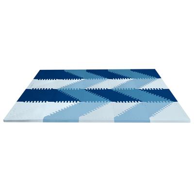 Skip Hop Playspot Geo Foam Floor Tiles - Blue Ombr...