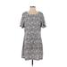 Fashion Union Casual Dress - Shift: White Jacquard Dresses - Women's Size Medium