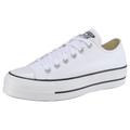 Sneaker CONVERSE "CHUCK TAYLOR ALL STAR PLATFORM CANVAS" Gr. 36, weiß Schuhe Schnürstiefeletten