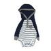 Carter's Long Sleeve Outfit: Gray Stripes Bottoms - Size Newborn