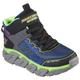 Schnürboots SKECHERS KIDS "TECH-GRIP - HIGH-SURGE" Gr. 28, bunt (blau, schwarz, lemon) Kinder Schuhe Stiefel Boots