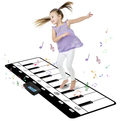 Tapis de jeu pour enfants Piano musique clavier avec 8 Instruments sons danse tactile jouets