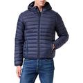 Mexx Men's Hooded Puffer Jacket, Navy, S