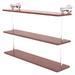 Allied Brass Carolina Crystal Collection 22 Inch Triple Wood Shelf