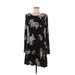 Old Navy Casual Dress - Mini: Black Print Dresses - Women's Size Medium