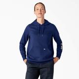 Dickies Women's Water Repellent Sleeve Logo Hoodie - Surf Blue Size S (FW202)