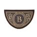 Wingate Monogrammed Half-Round Door Mat - Gray, 36" x 72", B - Frontgate