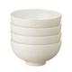 Denby - Impression Cream Rice Bowls Set of 4 - Dishwasher Microwave Safe Crockery - Ceramic Stoneware Tableware