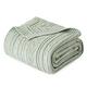 Aormenzy Sage Green Cable Knit Throw Blanket Queen Size for Bed Couch Sofa, Super Soft Cozy Knitted Blanket 90" x 90" Bed Blankets Full Size