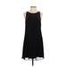 Bebe Casual Dress - DropWaist: Black Solid Dresses - Women's Size Small