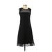 BOSS by HUGO BOSS Casual Dress - A-Line: Black Solid Dresses - Women's Size 2