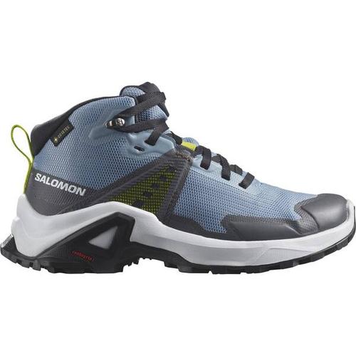 SALOMON Kinder Trekkingstiefel SHOES X RAISE MID GTX J Faded/Indigo Bun, Größe 35 in Faded Denim/Indigo Bunting/Acid Lim