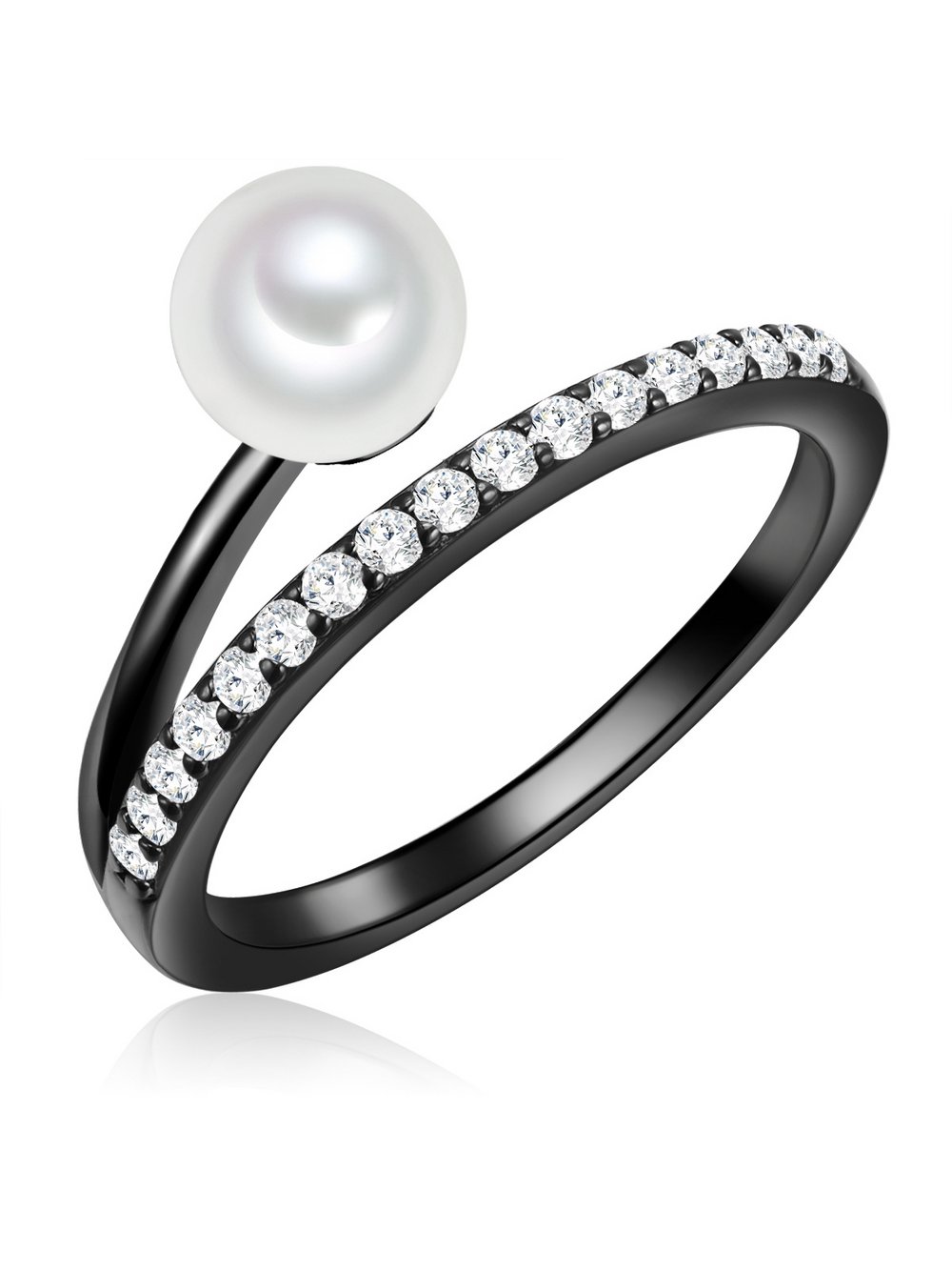 Valero Pearls Ring Damen schwarz, 58 Image