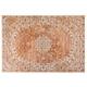 Beliani - Tapis Orange en Coton 160 x 230 cm à Motif Oriental Effet Vieilli Vintage Hayat - Orange