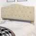 Adjustable Queen Tufted Nailhead-trim Headboard