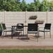 vidaXL 3/5/7/9 Piece Patio Dining Set with Cushions Poly Rattan and Steel