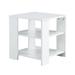 Square side table,simple style design,3-tier end table,wood living room nightstand,bedroom