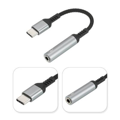 USB Type C to 3.5mm Headphone Jack Adapter USB to Aux Audio Cord 5.3"