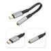 USB Type C to 3.5mm Headphone Jack Adapter USB C to Aux Audio Cord 6"