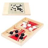 Chess Slingshot Toy Desktop Board Games Toys Parent-Child Interactive Wooden Chess Toy Board Table Game
