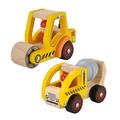 Wooden Push Car Toys for Infants 12-18 Months 2 Pcs Baby Vehicle Toys Hand Push Car Toys for 1 2 Years Old Boys Girls