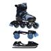 Rollerface Switch 3-in-1 Interchangeable in 3 modalities: Inline Skate Roller Skate and Ice Skate. (Adjustable up to 3 Sizes)