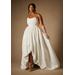 Plus Size Women's Bridal by ELOQUII Corset Gown With Bubble Skirt in True White (Size 14)