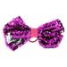 JoJo Siwa Ponytail Holder Bow (Fuschia Reversible Sequin)