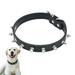 Gespout Pet Collar Double D Ring Pet Mesh Reflective Collar Dog Collar Personalized Pet Collar Pet Decoration Zinc Alloy Collar Leather Black XS