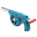 YUANHUILI Hand Crank Fan Air Blower Lightweight Barbecue Fire Bellows Tools (Blue)