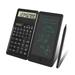 Lomubue Scientific Calculator with Writing Board Solar Battery Powered 10 Digits Standard Function LED Display Student Calculator Office Supplies