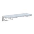 24 Deep x 42 Wide x 7 High Fixed Solid Galvanized Wall Mount Shelving Kit