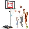 iFanze Portable Basketball Hoop Outdoor 5ft-7ft Height Adjustable Basketball Goal System with Wheels for Kids Teenagers Youth Indoor Outdoor