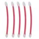 chidgrass Pack of 5 Vibration Dampener Silicone Long Shape Hook Tennis Rackets Portable Shock Absorber Sporting Equipment Accessories Red