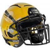 Schutt F7 VTD Adult Football Helmet with Carbon Steel Mask (Gold XL Black ROPO-NB)