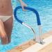 Miumaeov Pool Rail 30x22 Pool Railing 304 Stainless Steel 250LBS Load Capacity Sliver Pool Handrail Humanized Swimming Pool Handrail with Blue Grip Cover