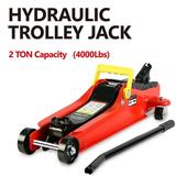 Low Profile Car Jack Lift Seizeen 2 Ton(4000LBS) Heavy-Duty Floor Jack with Hydraulic Lift Pump 3.3 -15.2 Quick Lift Jack with Carry Bag Red
