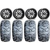 Fuel Nutz Black 14 Wheels 26 MotoForce Tires Sportsman RZR Ranger