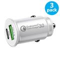 3-Pack USB C Car Charger Fast Charging [PD 30W & QC 18W] Type C Car Lighter USB Charger USB-C Car Charger Adapter Compatible with iPhone 14 13 12 11 Pro Max Mini iPad Galaxy S23 S22 S21