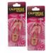 California Scents Scented Sandal Hanging Air Freshener Coronado Cherry Scent Car Air Freshener - Odor Eliminator for Strong Odor - Flip Flop Car Fresheners 2 Packs