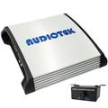 Audiotek 1 Channel 1600 Watts Max Power Class D Monoblock Car Audio Amplifier Bundle