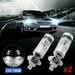 Ruibeauty 2x H1 100W Car LED Headlight Bulbs Fog Lights Super Bright White Light Universal