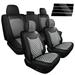 Full Set Leather Car Seat Covers Fits for 09-22 RAM 1500 and 10-22 RAM 2500 3500 & Door Pillar Post Trims For 2009-2018 Dodge Ram 1500