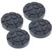 Universal Set of 4 Round Car Truck Post Lift Arm Pads for Auto Repair Black